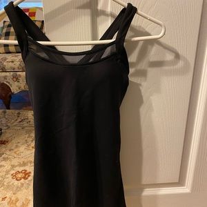 Lululemon, size 2 Black tank with built in bra